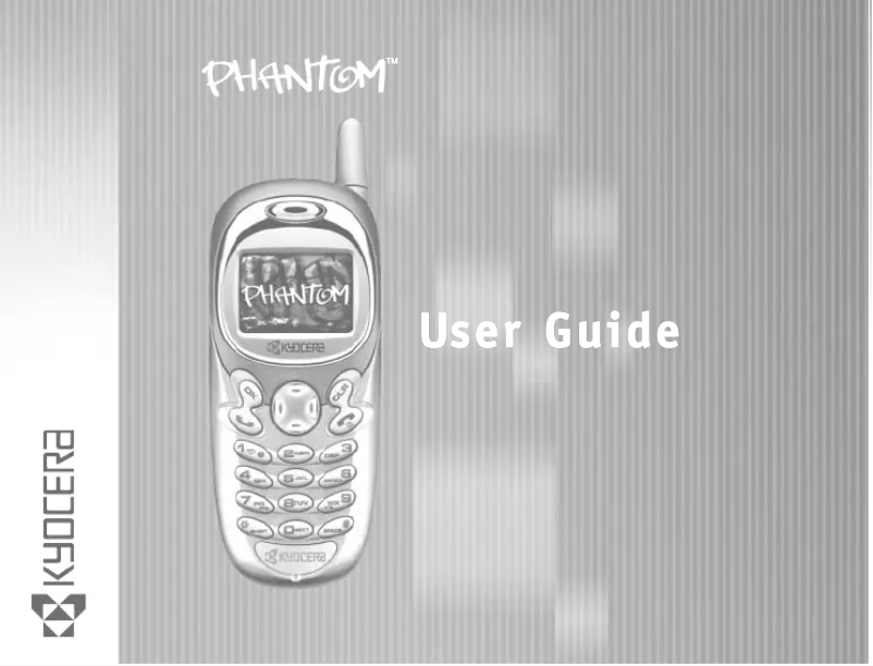 Page 1 de la notice Manuel utilisateur Kyocera Phantom