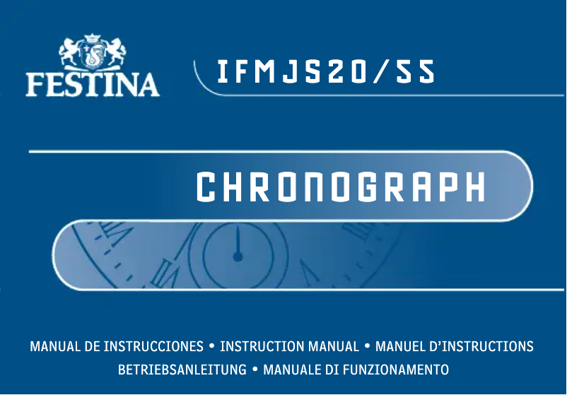 Page 1 de la notice Manuel utilisateur Festina F20636/3