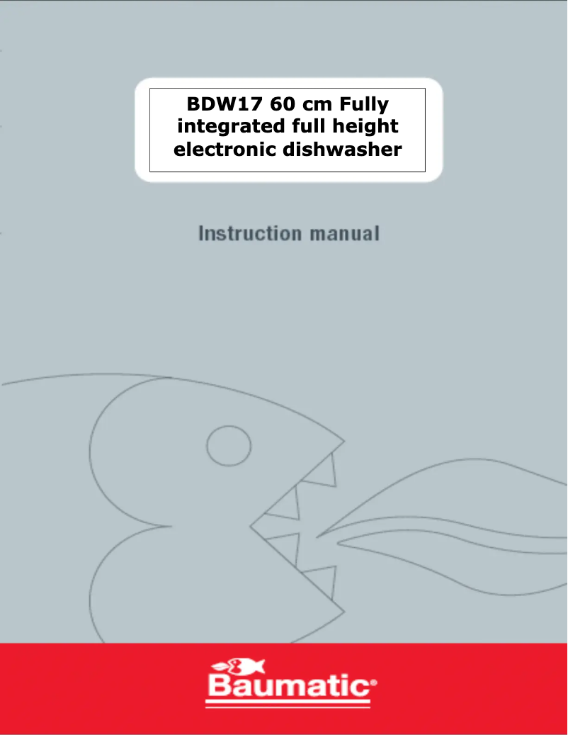 Page n°1 - Manuel utilisateur Baumatic BDW17