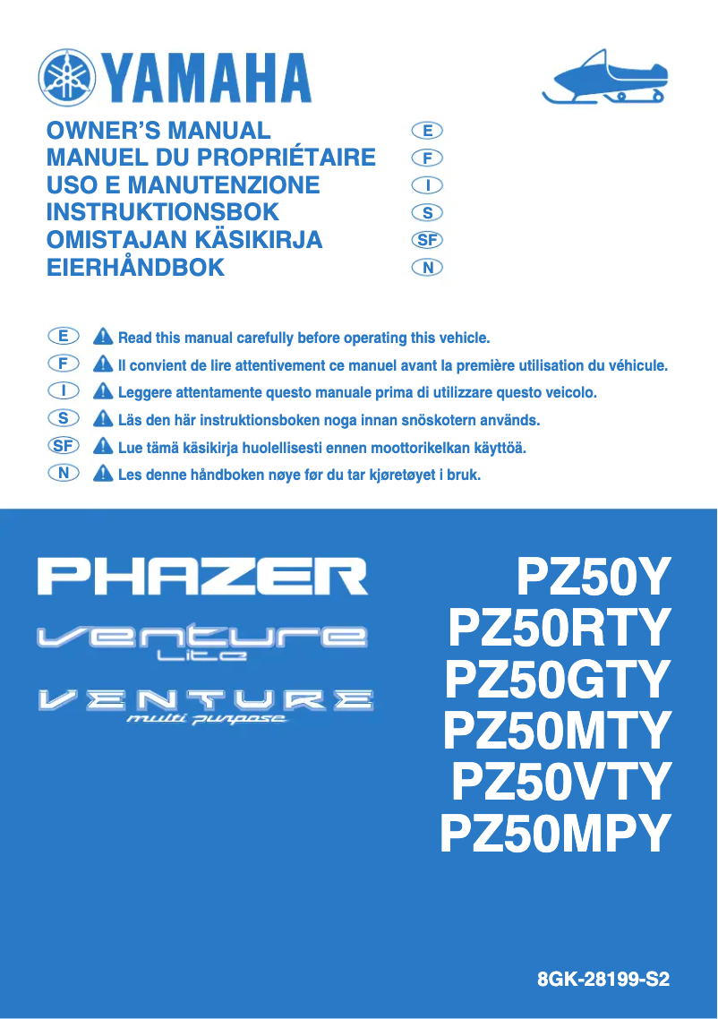 Image de la première page du manuel de l'appareil Venture MP (2009)