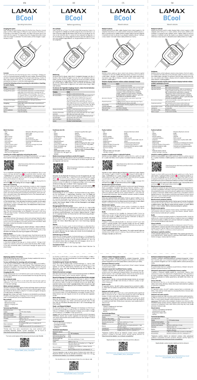 Page 1 de la notice Manuel utilisateur Lamax BCool