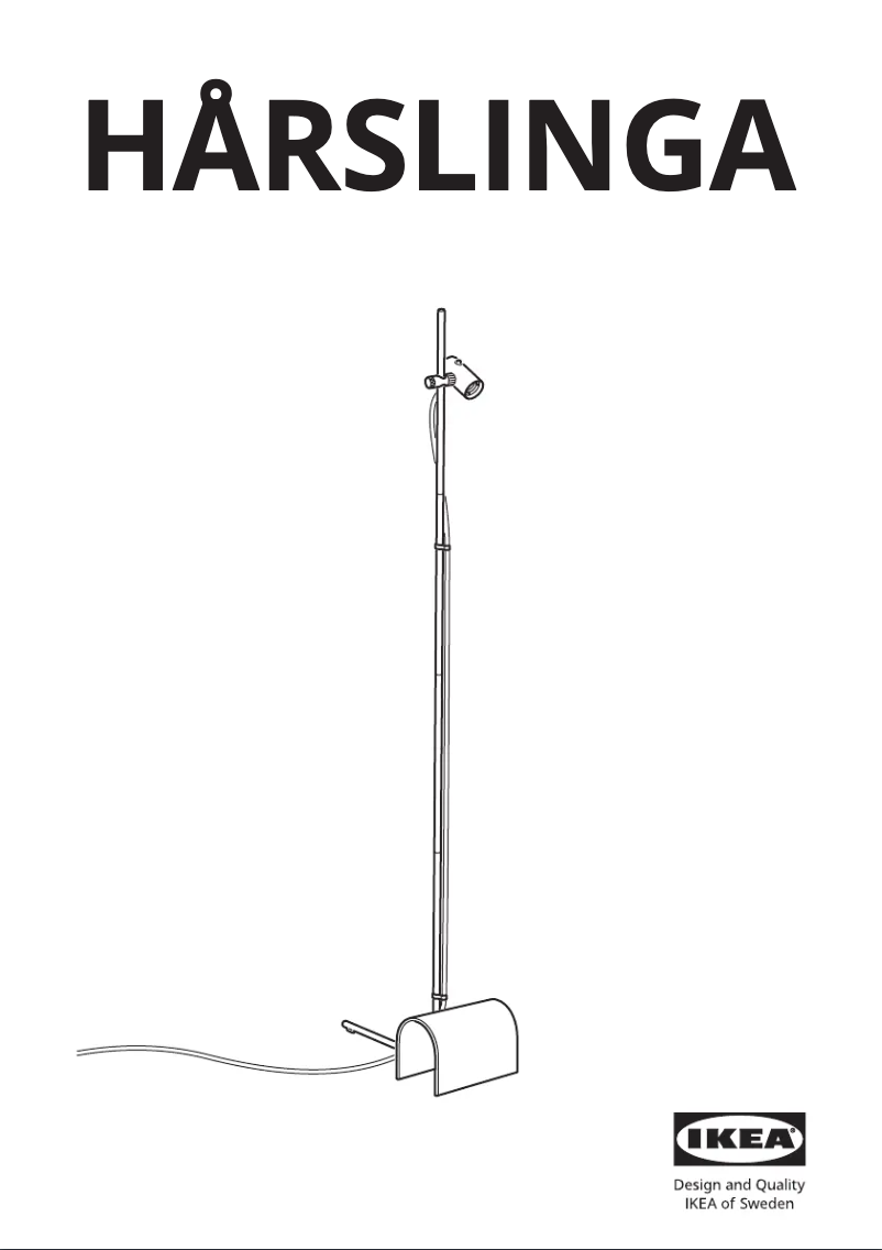 Page 1 de la notice Manuel utilisateur Ikea LUNNOM 205.389.00