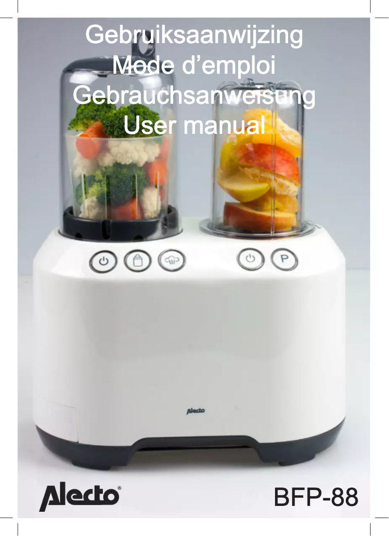 Page 1 de la notice Manuel utilisateur Alecto BFP-88