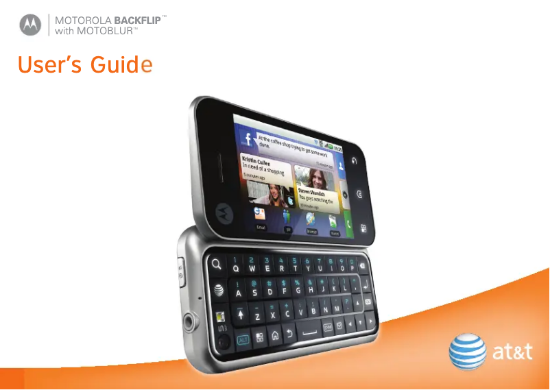 Image de la première page du manuel de l'appareil Backflip