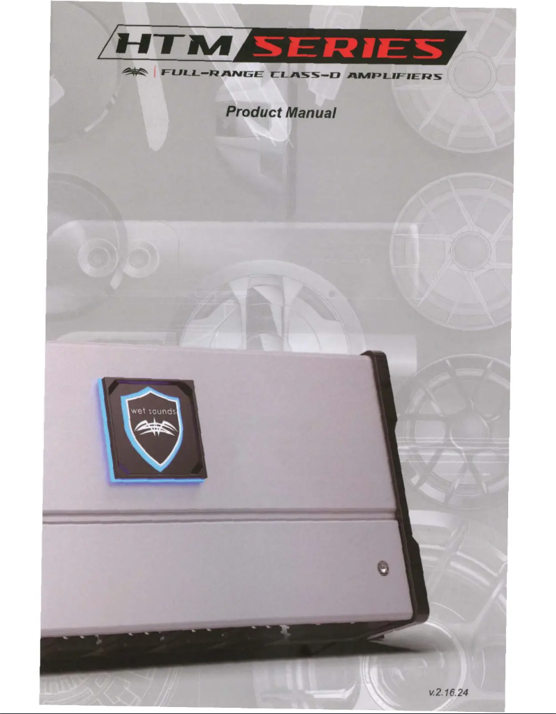 Page 1 de la notice Manuel utilisateur Wet Sounds HTM-1