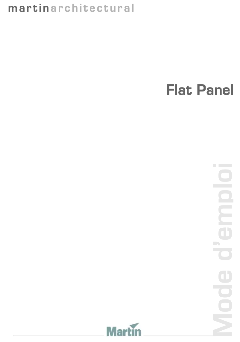 Página 1 del manual Manual de usuario Martin Flat Panel