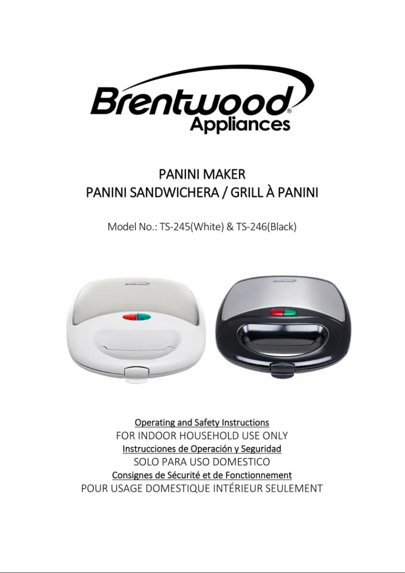 Página 1 del manual Manual de usuario Brentwood TS-245