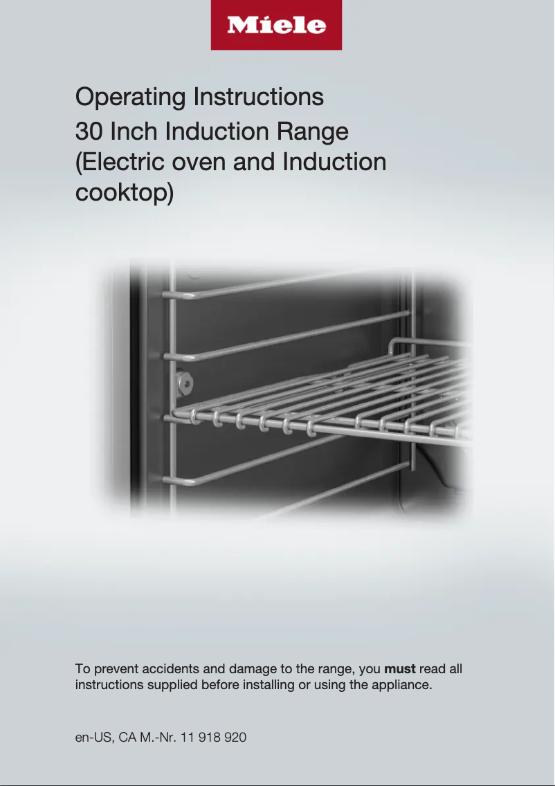Page n°1 - Guide d'installation Miele HR 1622-3 I