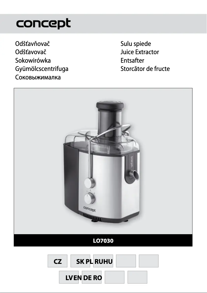 Page 1 de la notice Manuel utilisateur Concept LO-7030