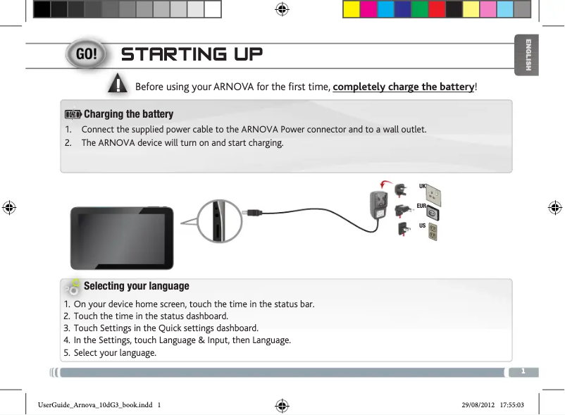 Página 1 del manual Manual de usuario Arnova 10d G3