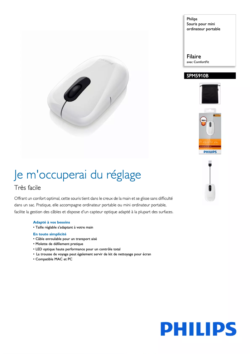 Image de la première page du manuel de l'appareil SPM5910B