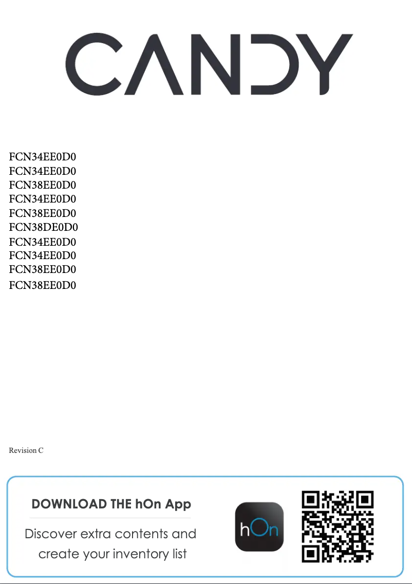 Page 1 de la notice Manuel utilisateur Candy CCE7T618EX