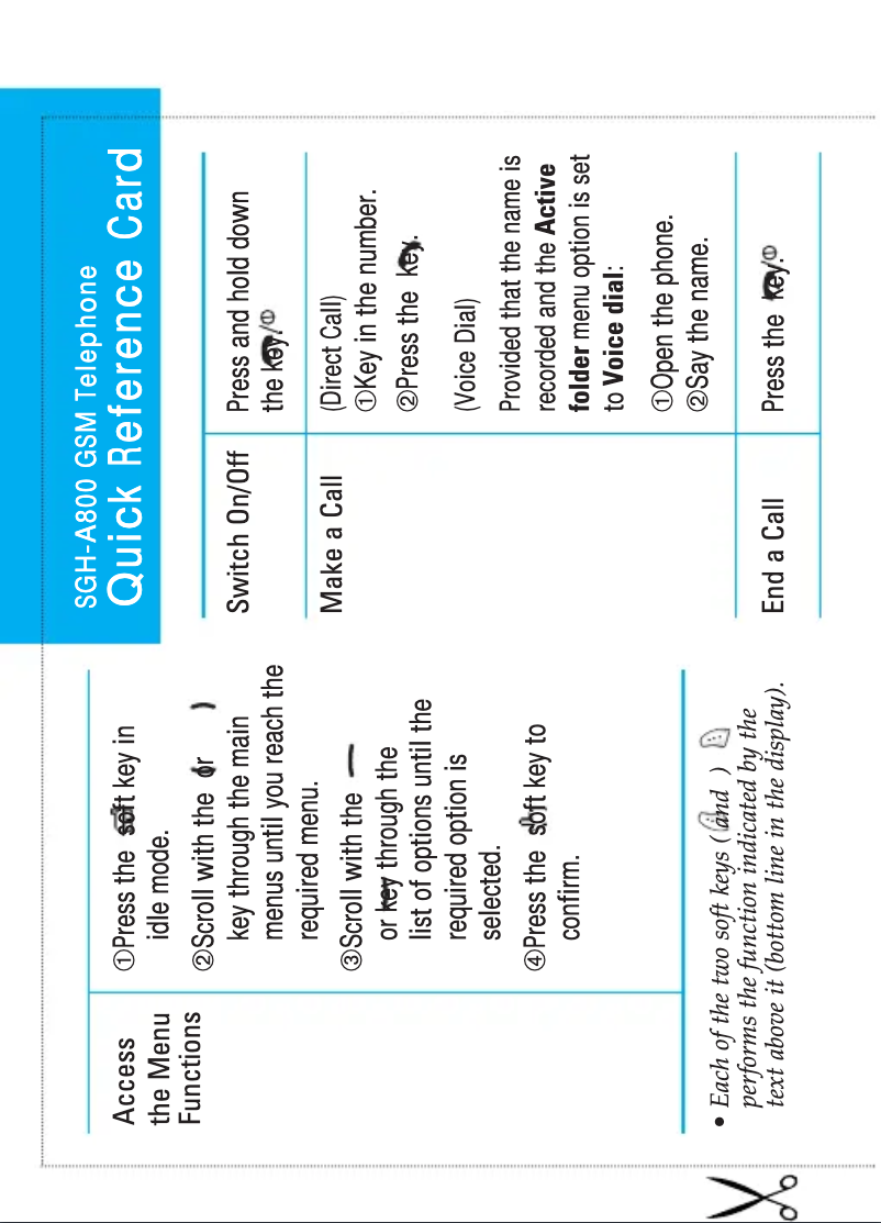 Page 1 de la notice Manuel utilisateur Samsung SGH-A800T