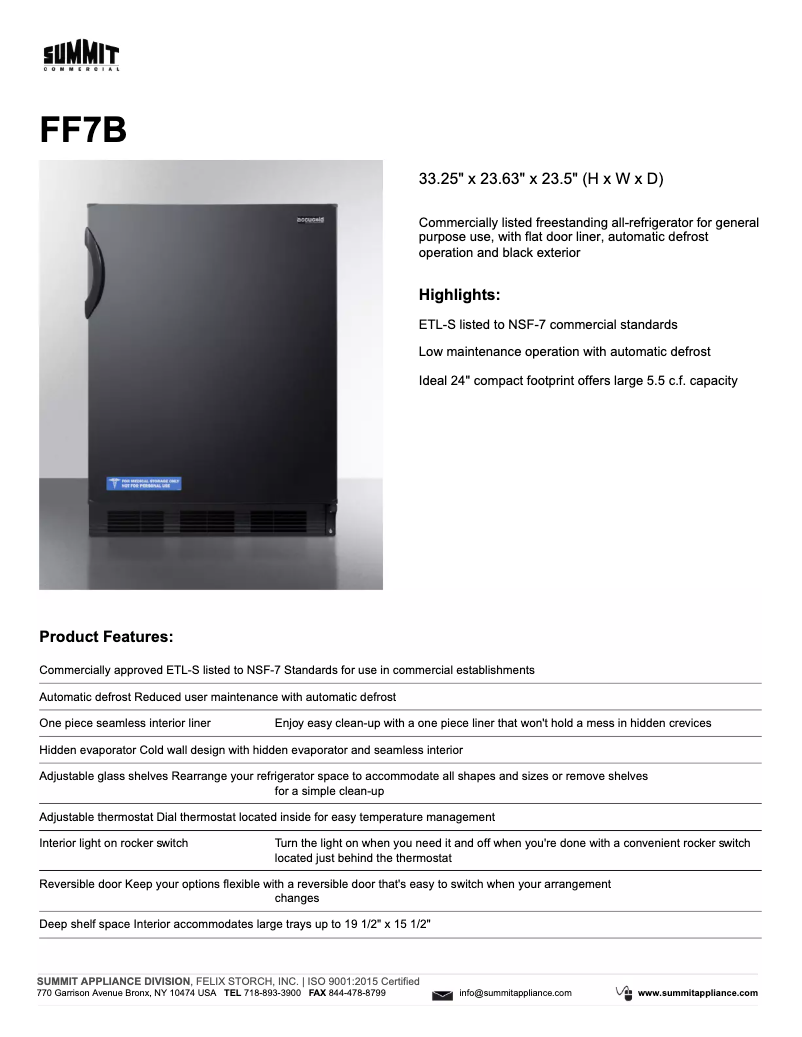 Page 1 de la notice Brochure Summit FF7