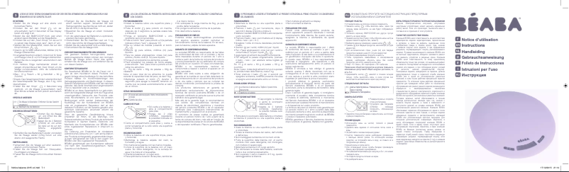 Page n°1 - Manuel utilisateur Beaba CS 97002