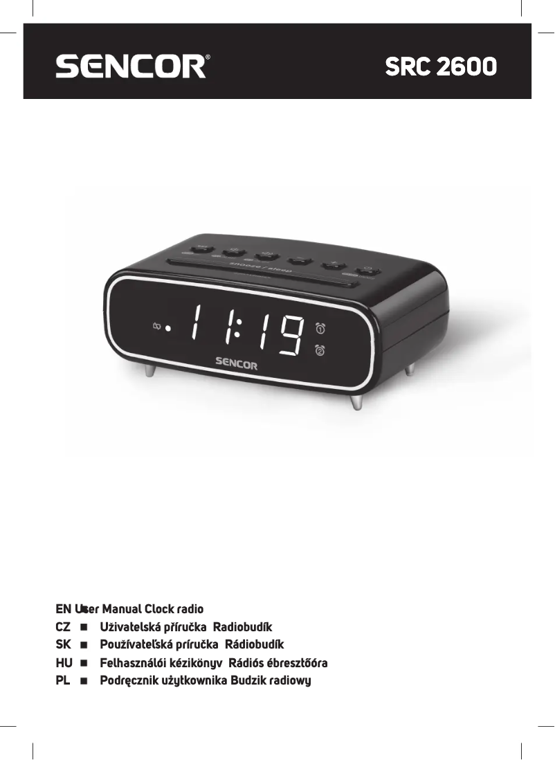 Image de la première page du manuel de l'appareil SRC 2600