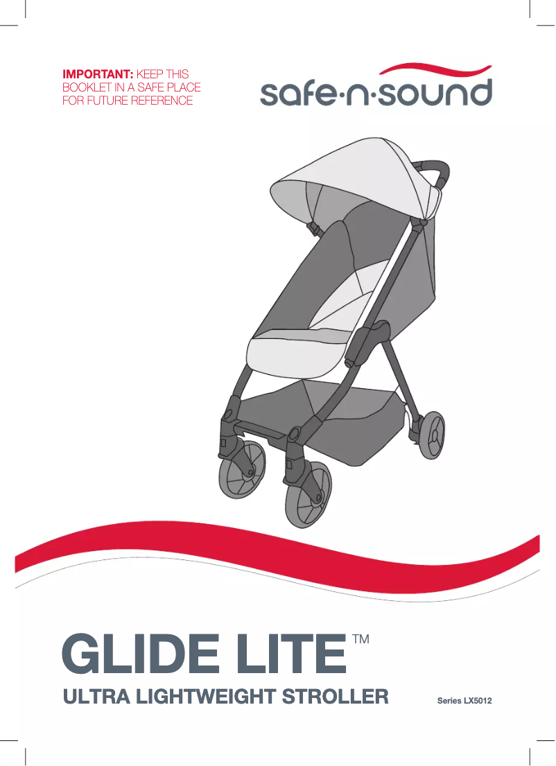 Image de la première page du manuel de l'appareil Glide Lite
