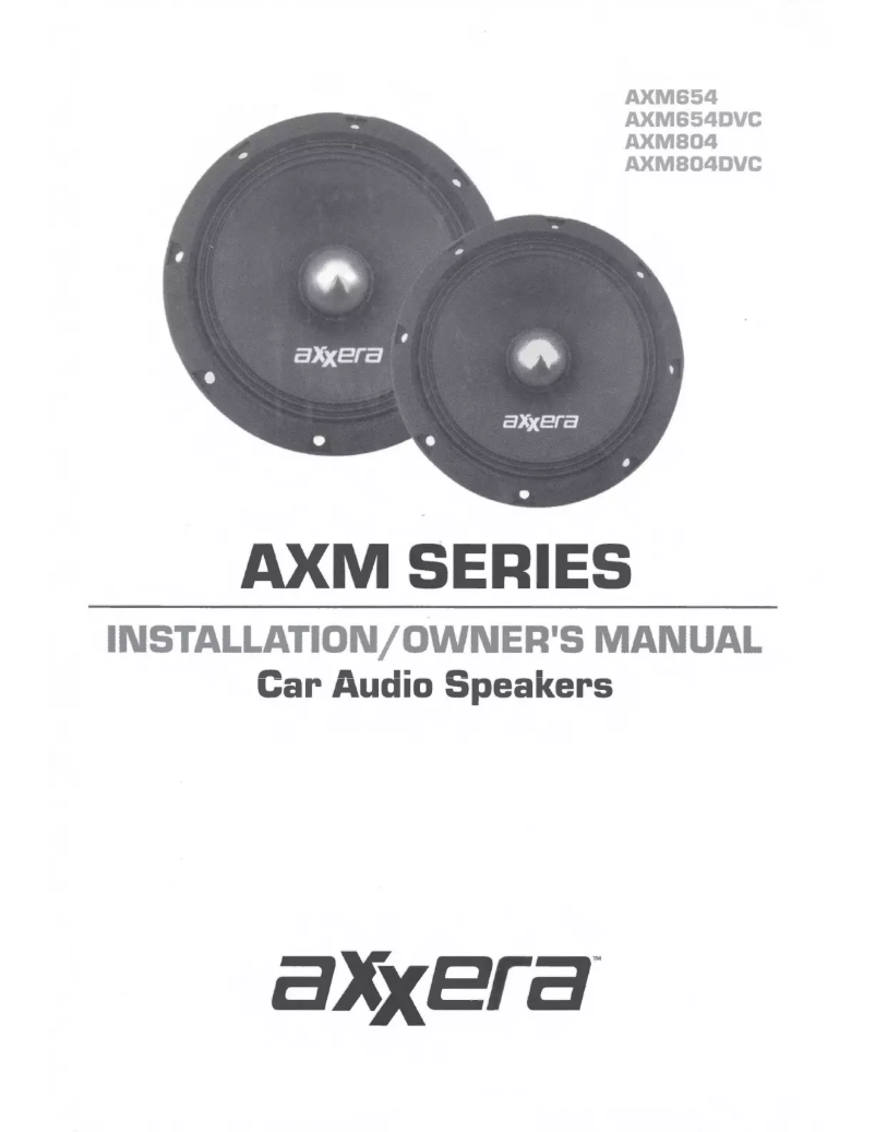 Page 1 de la notice Manuel utilisateur Axxera AXM654DVC