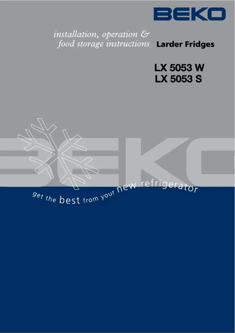 Image de la première page du manuel de l'appareil LX5053