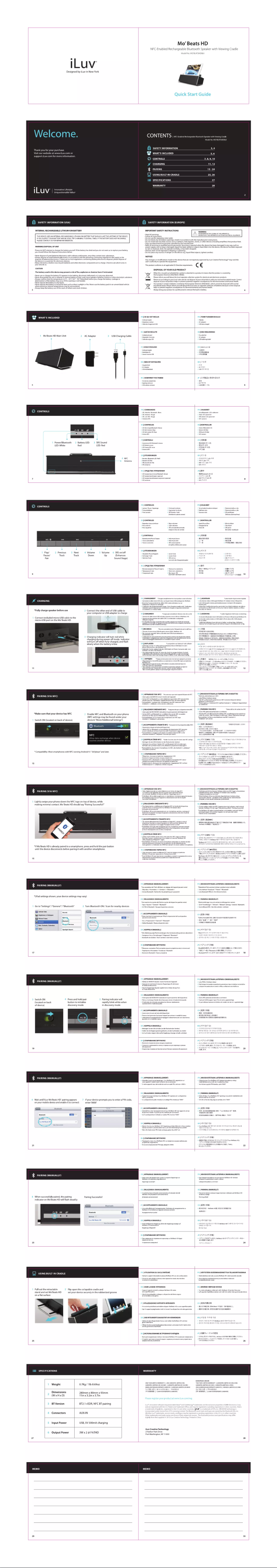 Página 1 del manual Manual de usuario iLuv Mo'Beats HD ISP255