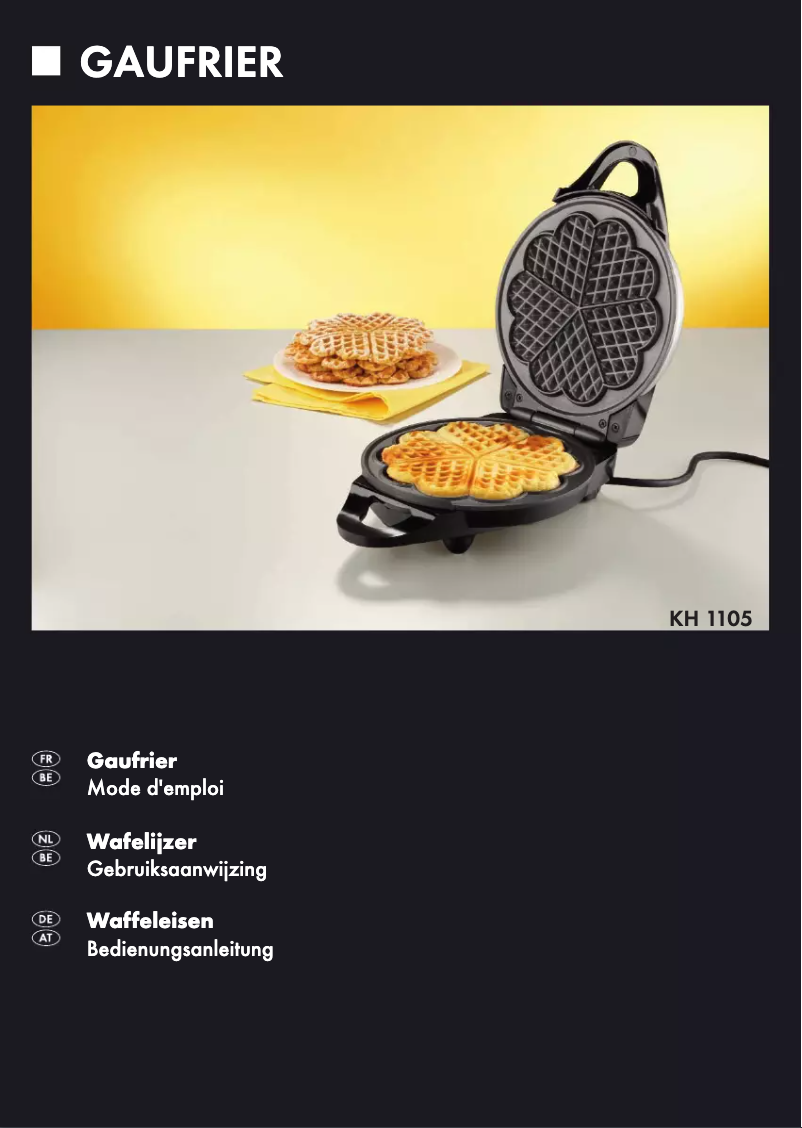 Image de la première page du manuel de l'appareil KH 1105