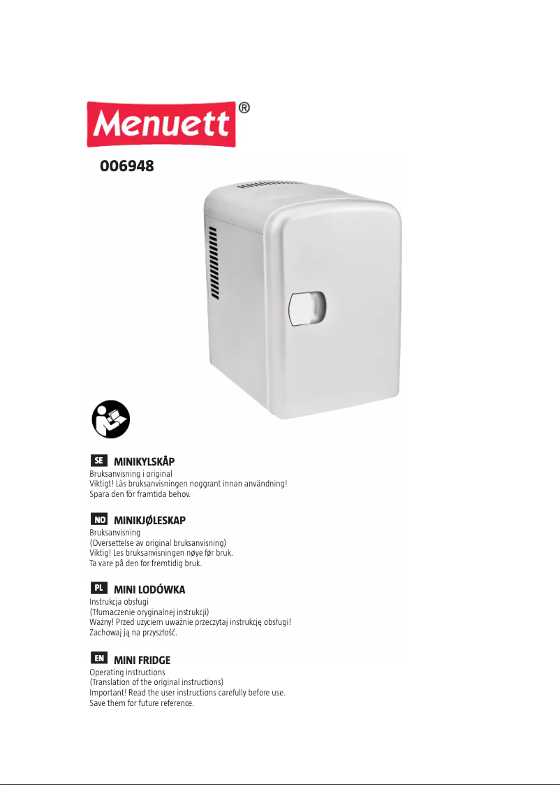 Page n°1 - Manuel utilisateur Menuett 006948
