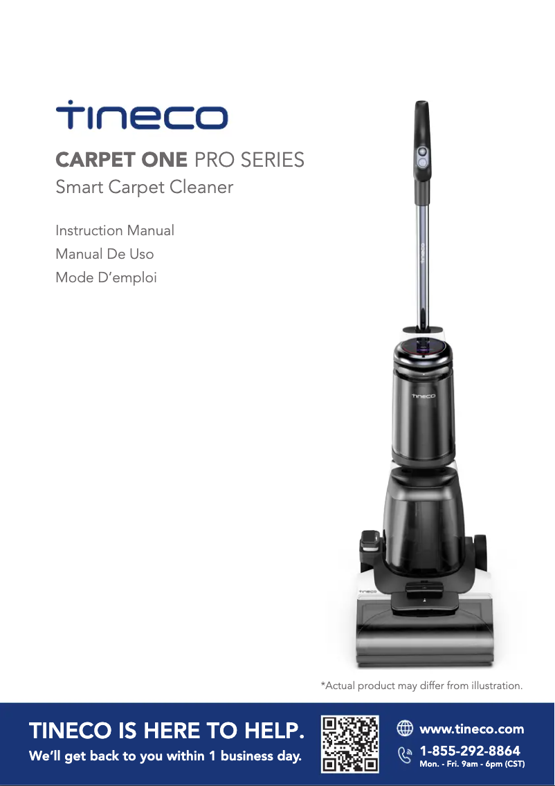 Image de la première page du manuel de l'appareil CARPET ONE Pro