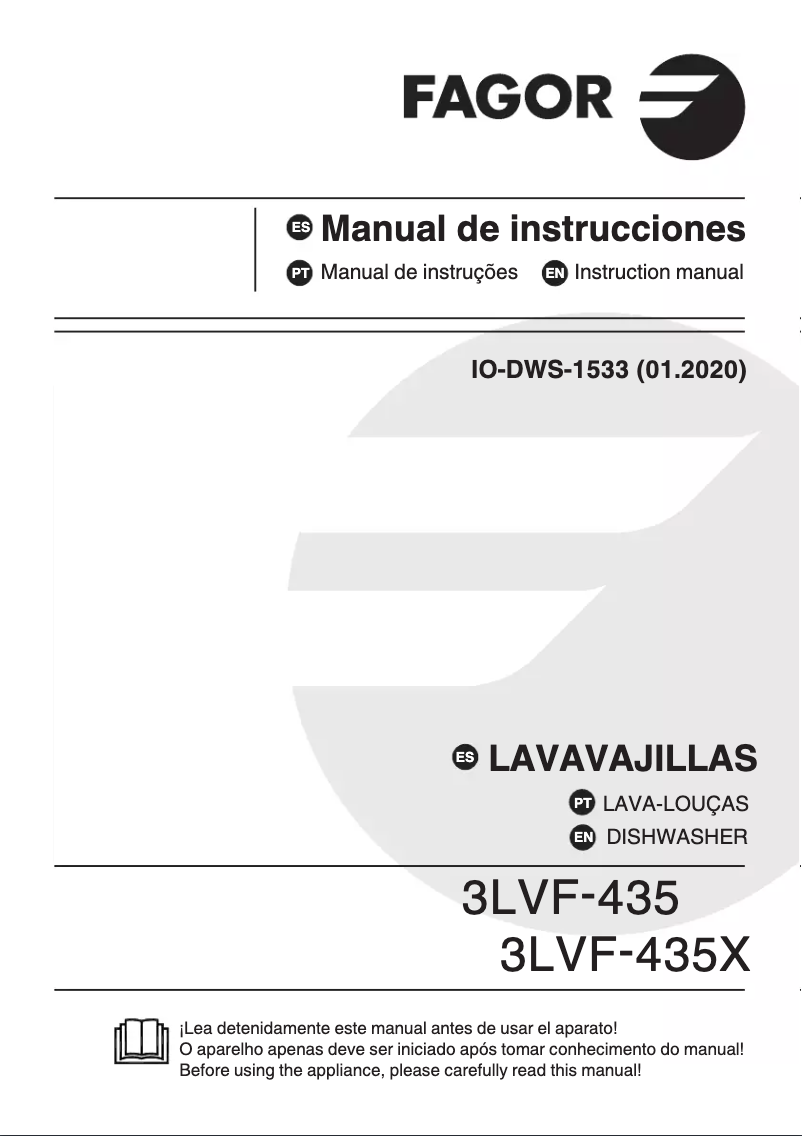 Page n°1 - Manuel utilisateur Fagor 3LVF-435