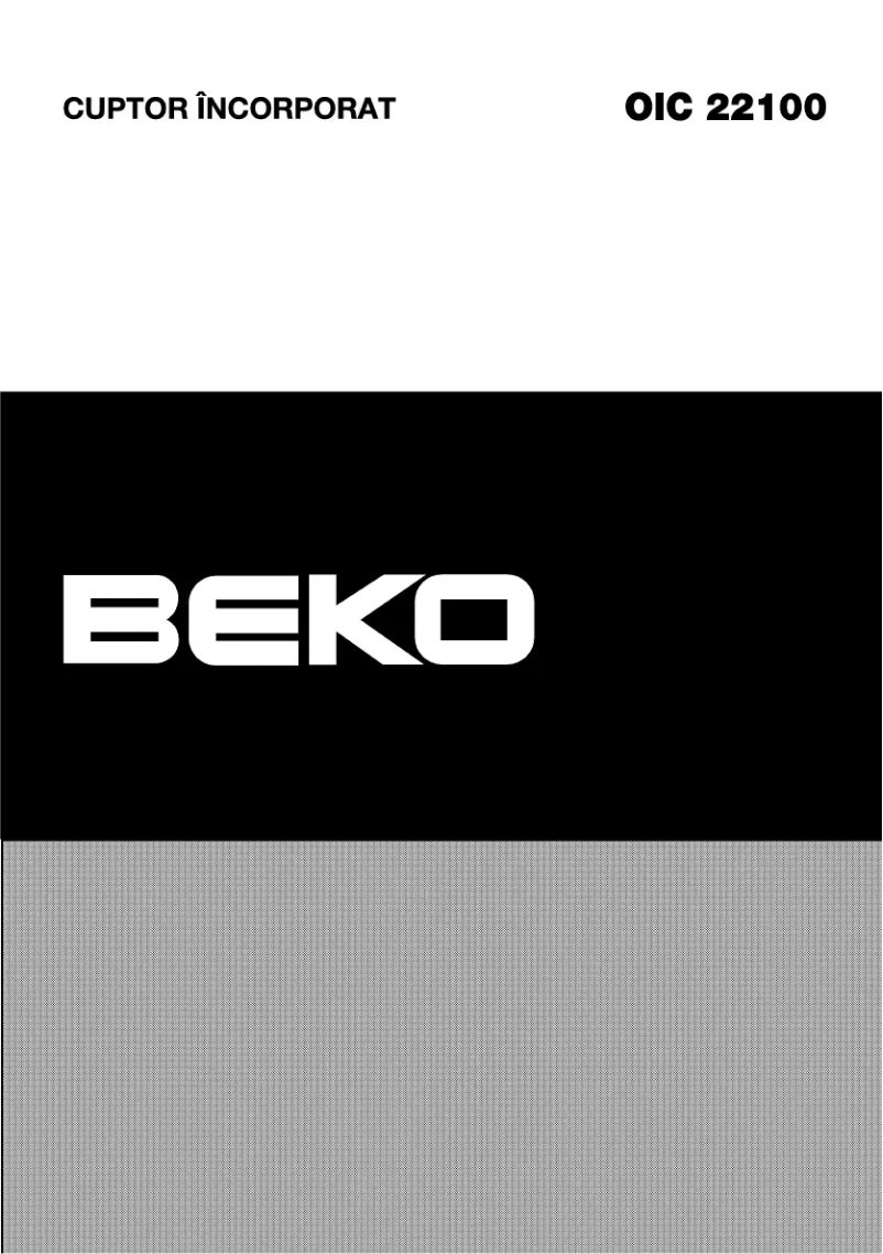 Page n°1 - Manuel utilisateur Beko OIC 22100 X
