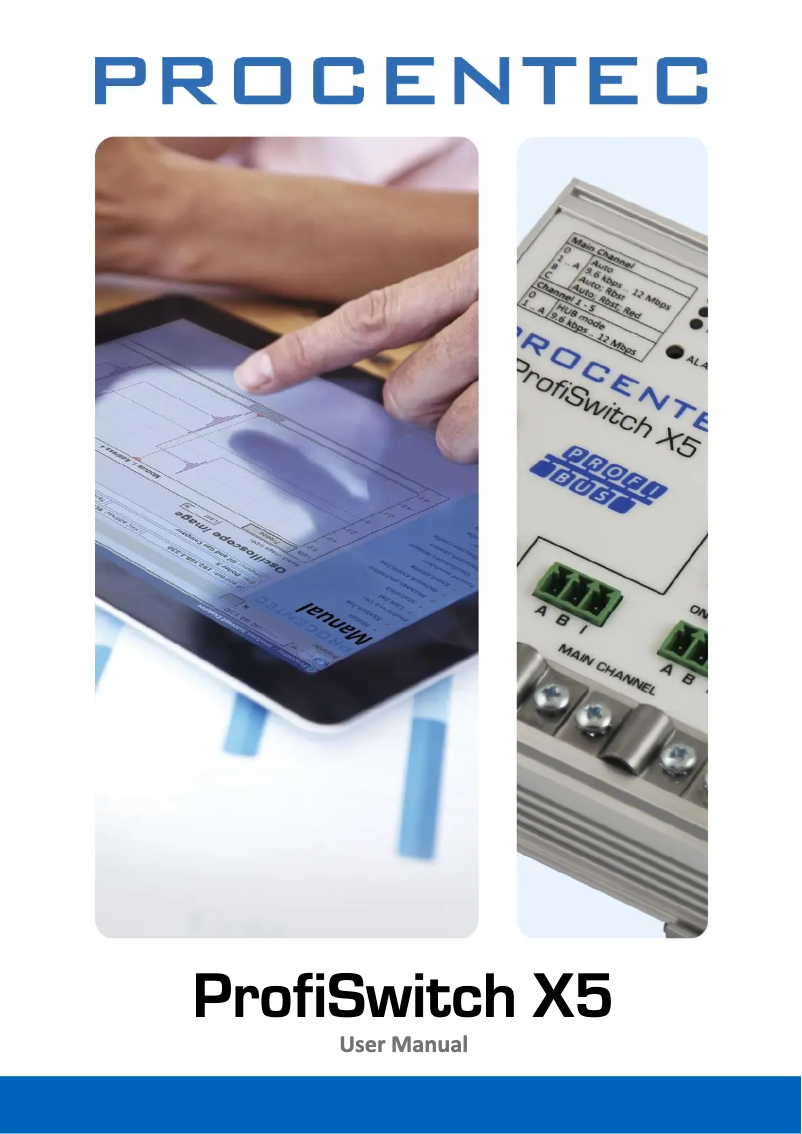 Page n°1 - Manuel utilisateur Anybus ProfiSwitch X5