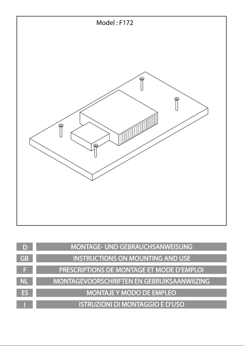 Page 1 de la notice Manuel utilisateur Airforce F172