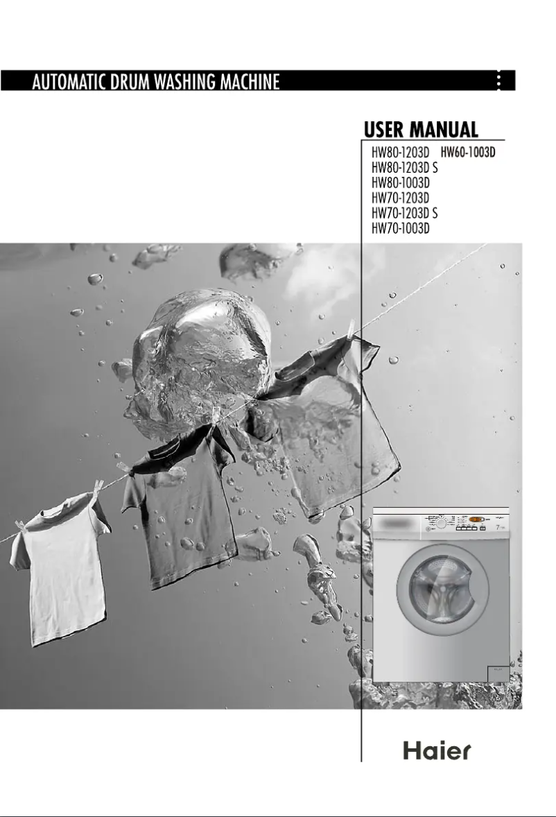 Page n°1 - Manuel utilisateur Haier HW70-1202D-F