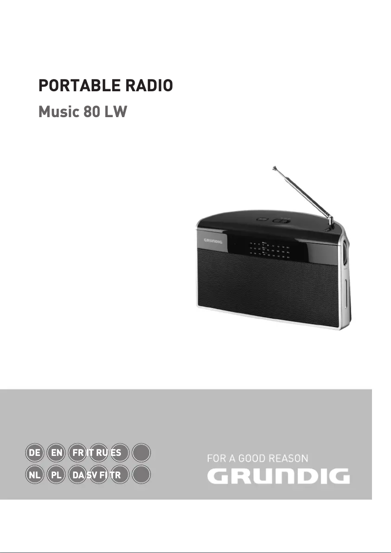 Page 1 de la notice Manuel utilisateur Grundig Music 80 LW