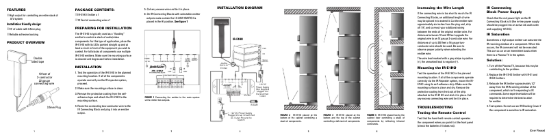 Page 1 de la notice Manuel utilisateur JobSite IR-E1HO
