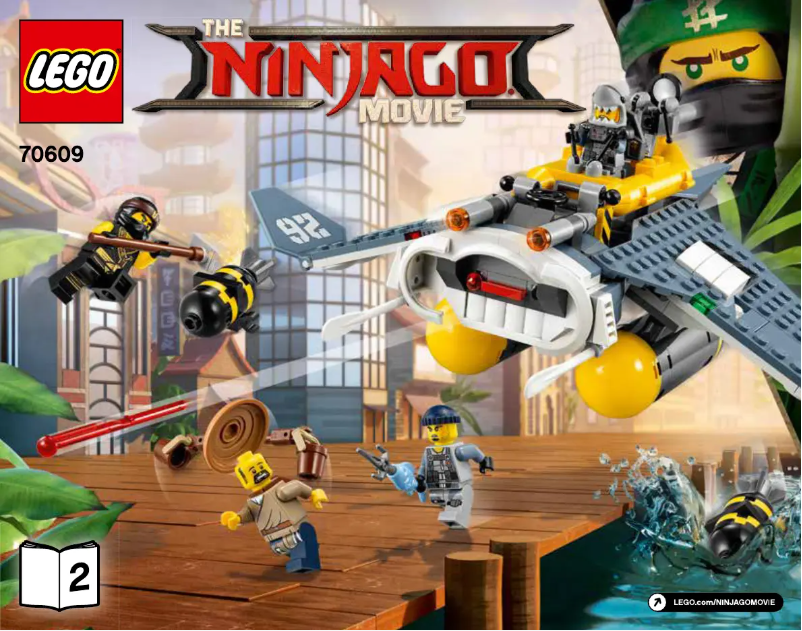 Page 1 de la notice Manuel utilisateur Lego The Ninjago Movie 70609