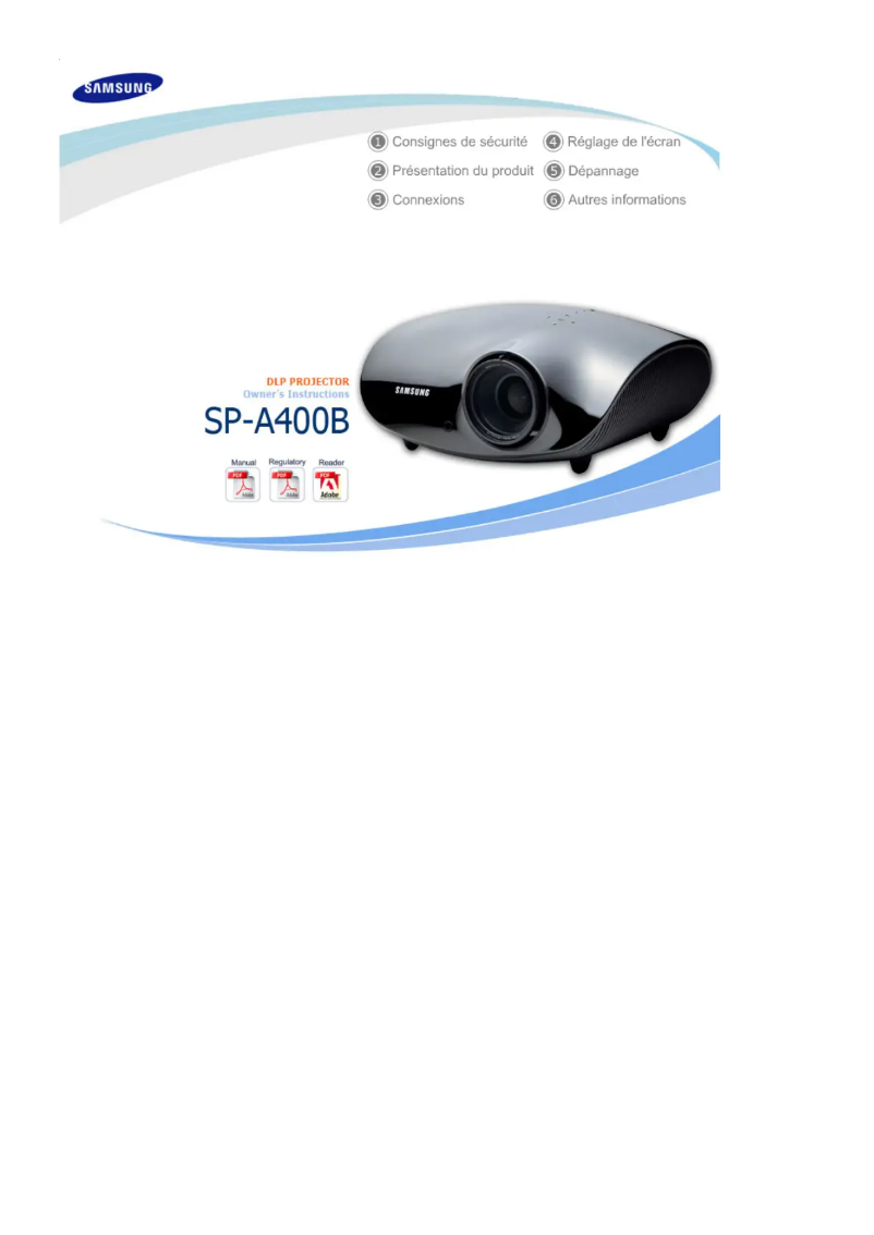 Page n°1 - Manuel utilisateur Samsung SP-A400B