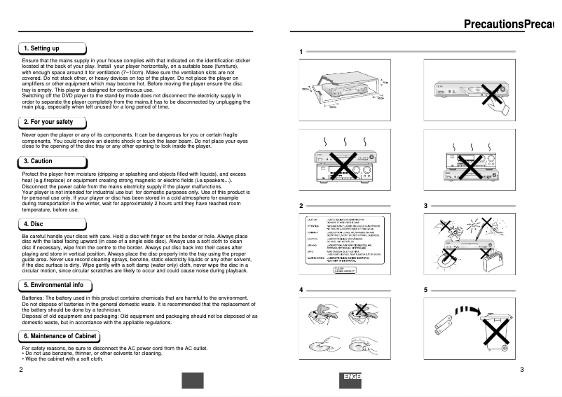 Page 1 de la notice Manuel utilisateur Samsung DVD-E137A