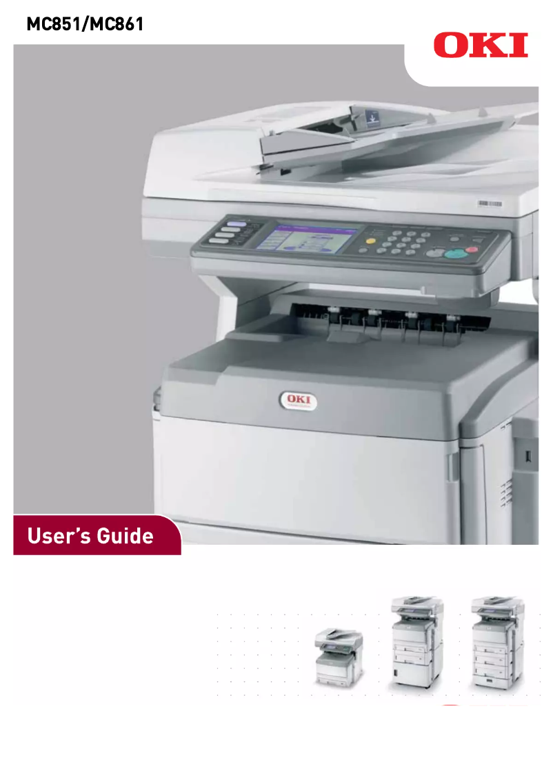 Image de la première page du manuel de l'appareil MC861