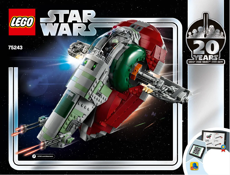 Page 1 de la notice Manuel utilisateur Lego Star Wars 75243