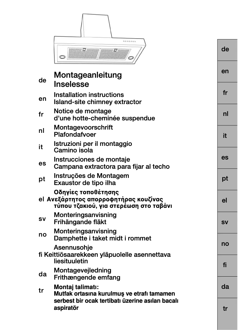 Page 1 de la notice Guide d'installation Bosch DIE945E