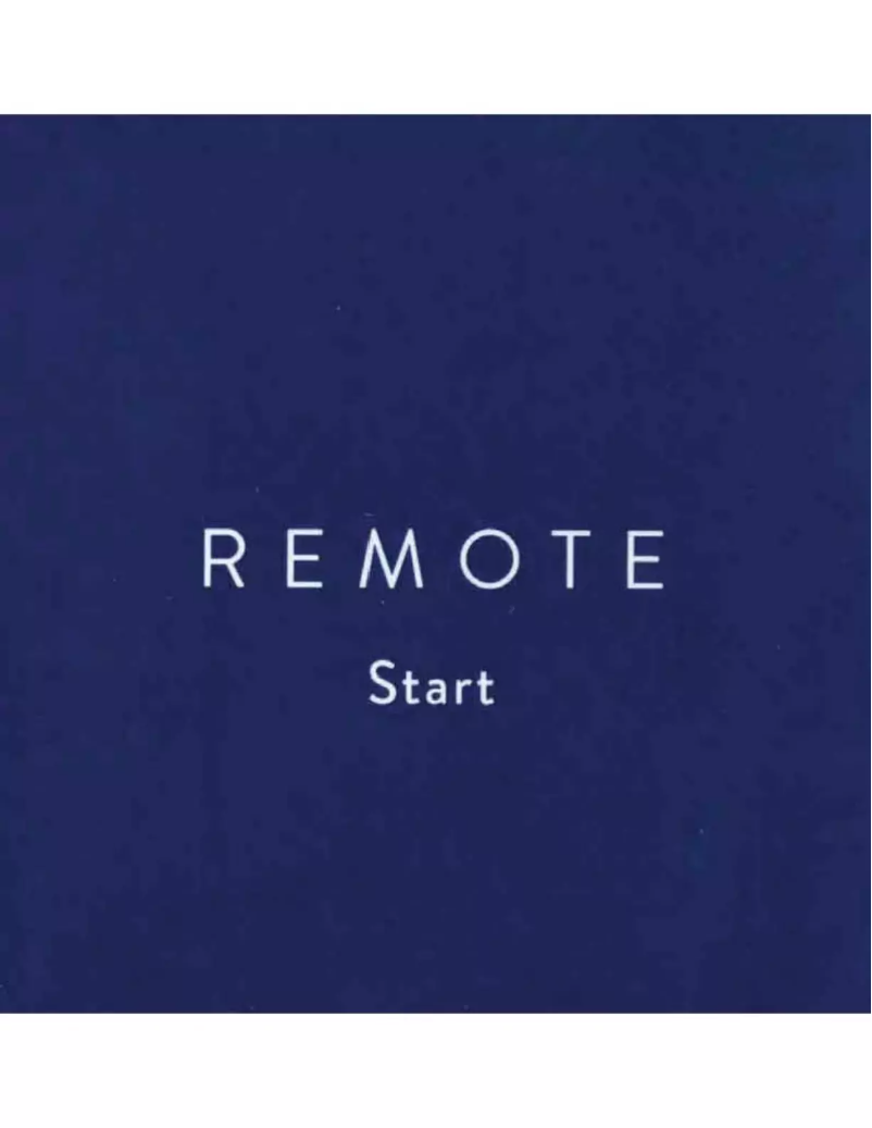 Image de la première page du manuel de l'appareil Remote V2