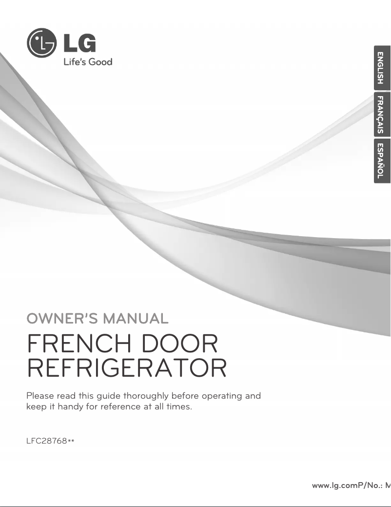 Image de la première page du manuel de l'appareil LFC28768S