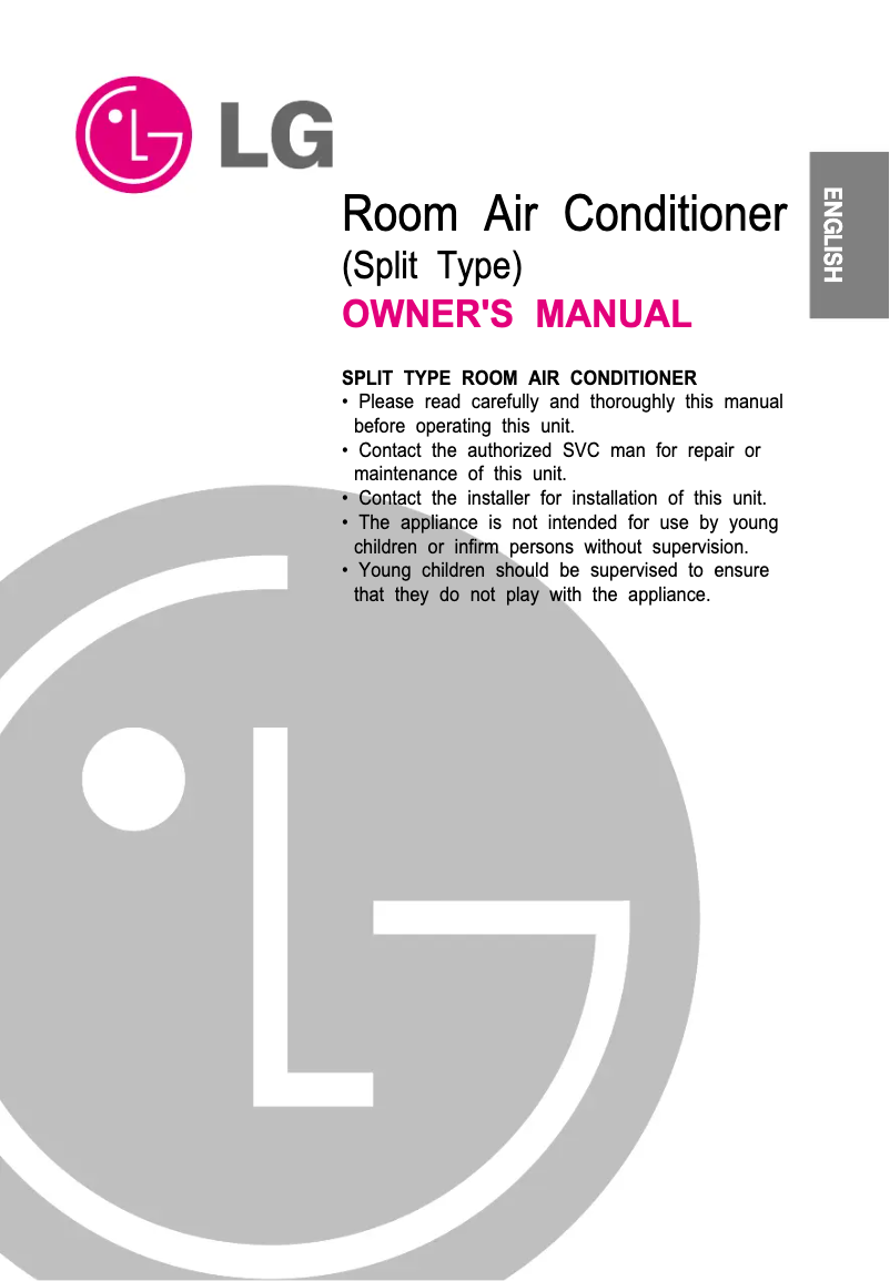 Page 1 de la notice Manuel utilisateur LG TSUC122YDA0