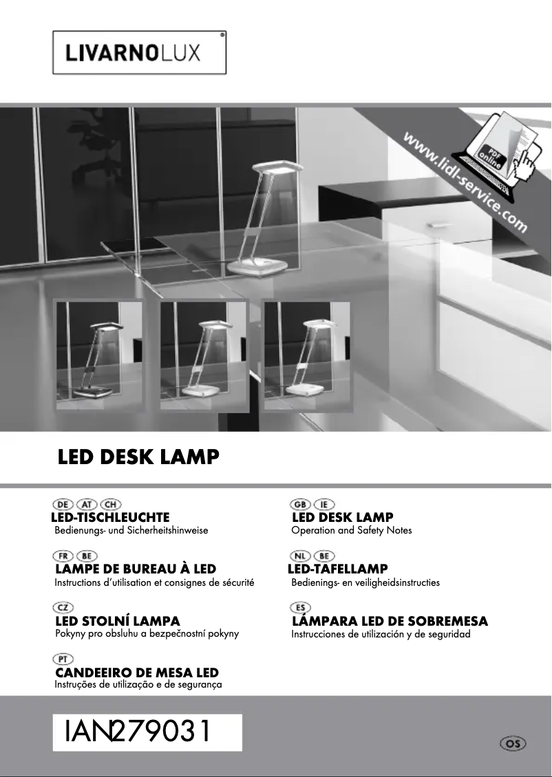 Page n°1 - Manuel utilisateur Livarno Lux IAN 279031