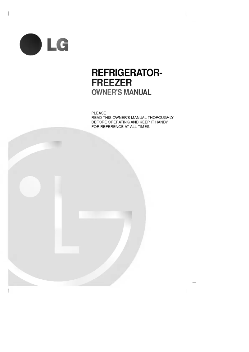 Page 1 de la notice Manuel utilisateur LG GR-T632BEQ