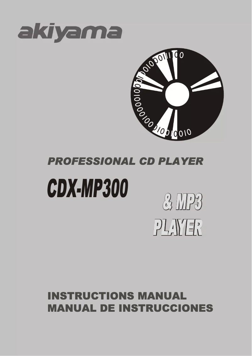 Image de la première page du manuel de l'appareil CDX-MP300