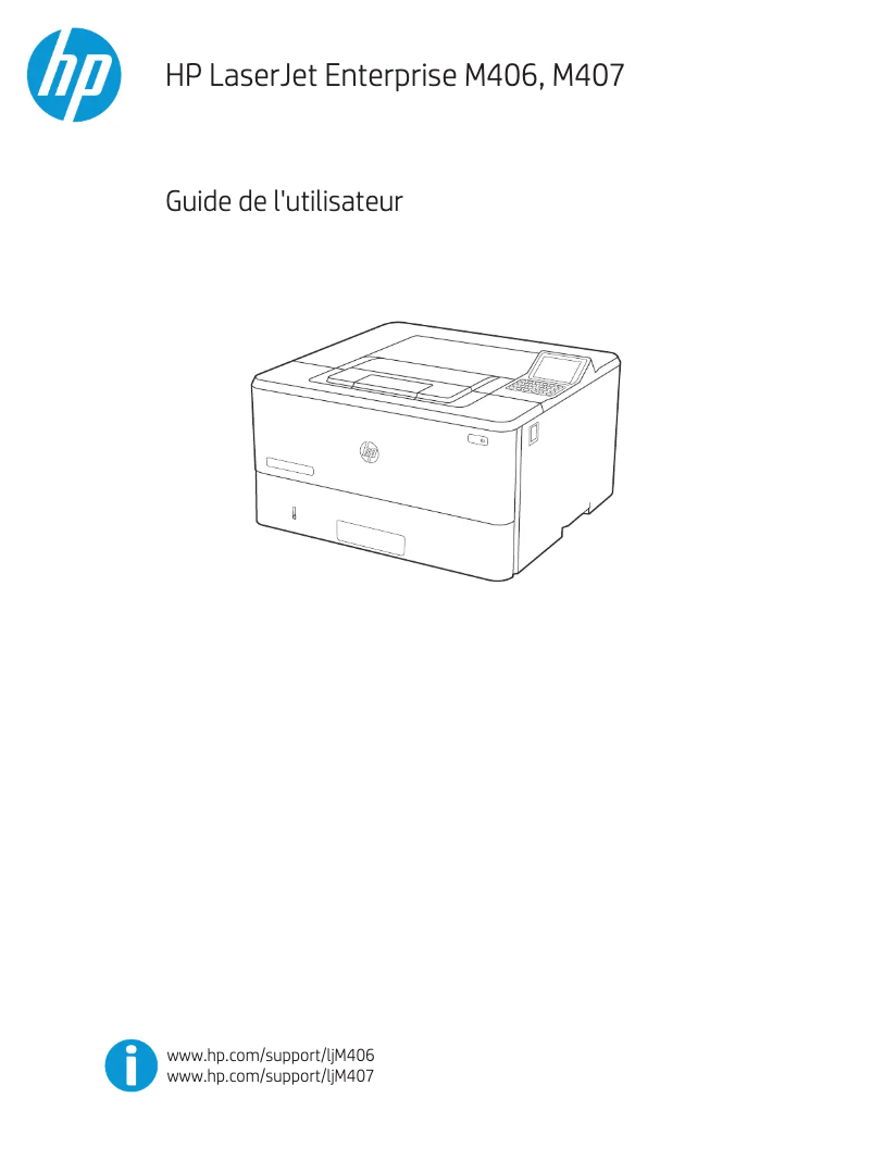 Page n°1 - Manuel utilisateur HP LaserJet Enterprise M406dn