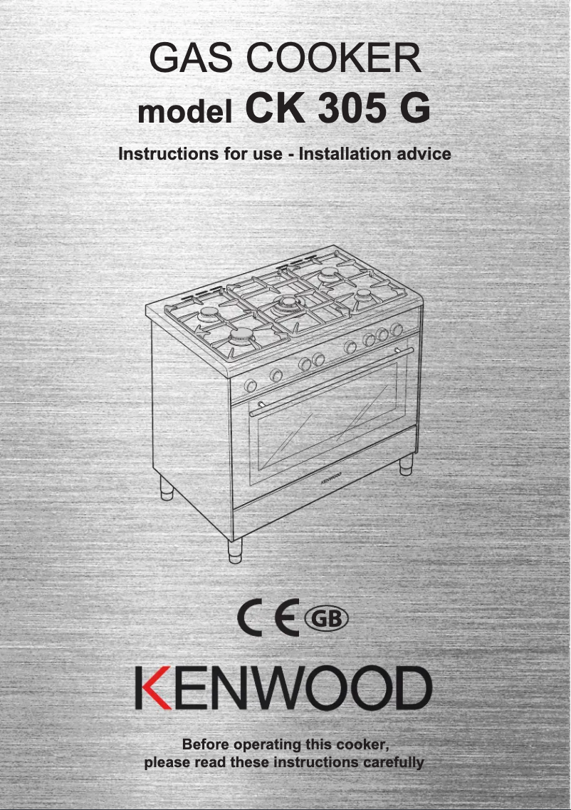 Page 1 de la notice Manuel utilisateur Kenwood CK 305 G