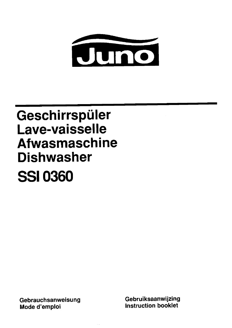 Page n°1 - Manuel utilisateur Juno SSI0360E
