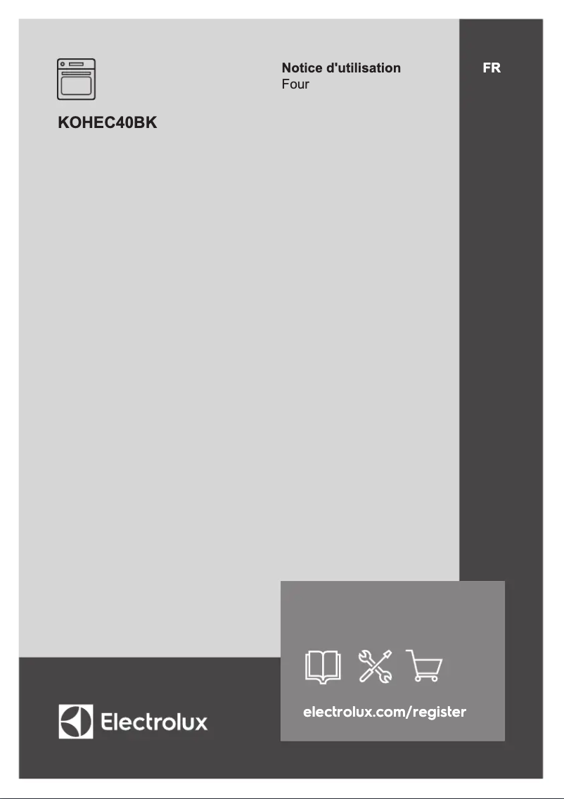 Image de la première page du manuel de l'appareil KOHEC40BK